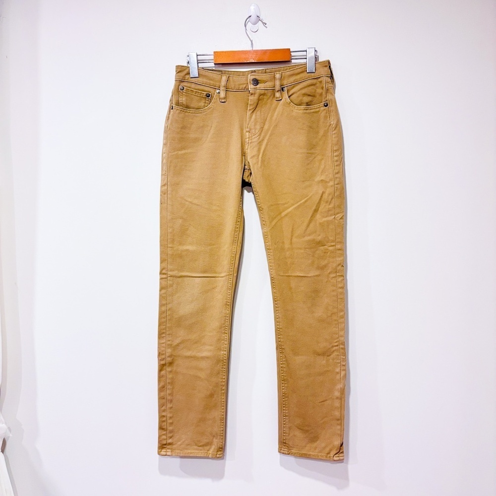 LEVI'S 511 Beige Tan Stretch Slim Fit Jeans Size 28x30